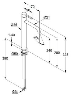 Смеситель для раковины Kludi Nova Fonte Pura 202985315 белый матовый